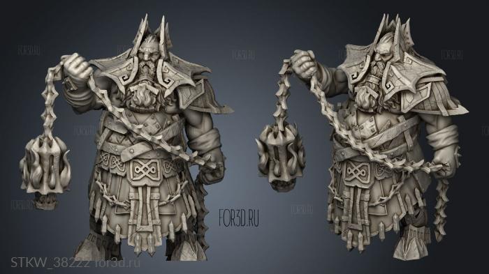 Magma Lords Fire Giant Priest stl model for CNC