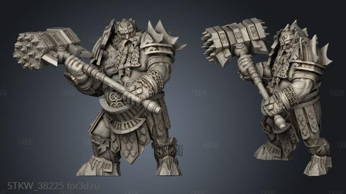 Magma Lords Fire Giant Skullcrushers stl model for CNC