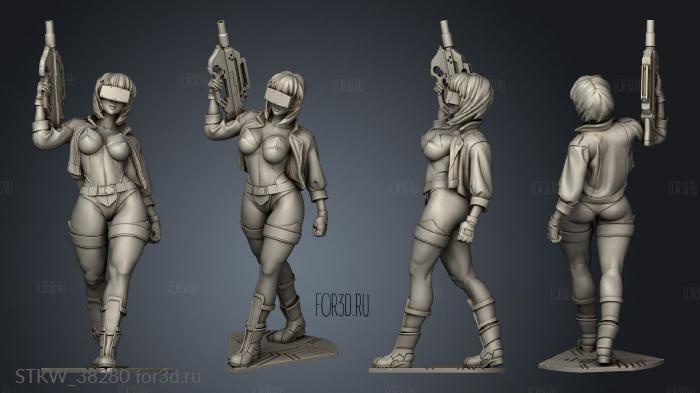 Major Kusanagi NSFW stl model for CNC