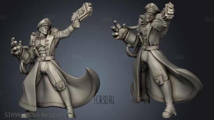 Male Commissar Komissar stl model for CNC