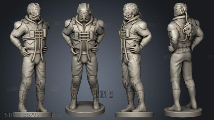 Male Pilots 3d stl модель для ЧПУ