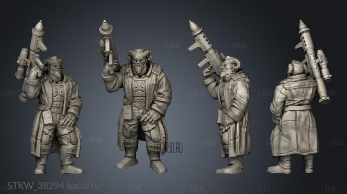 MALE TROLL STREET ROCKET EUR ROCKETEER stl model for CNC