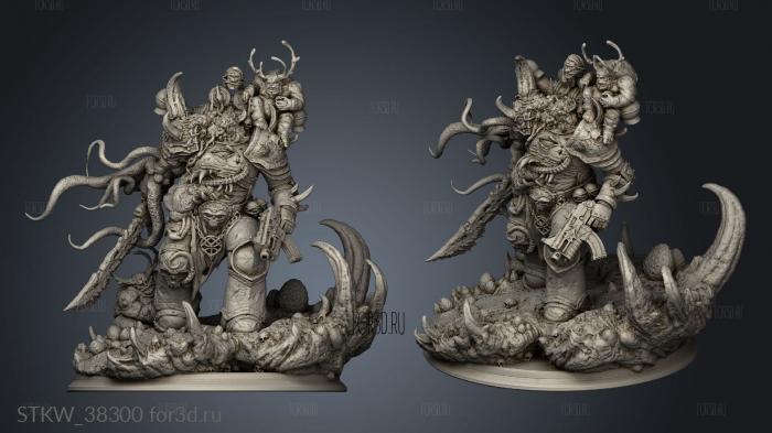 Malleus Cursed Warrior stl model for CNC