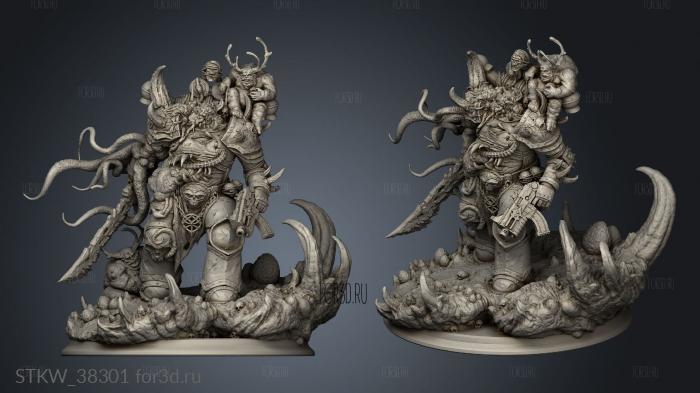 Malleus Cursed Warrior base 3d stl модель для ЧПУ