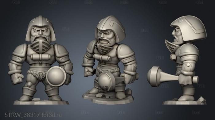 Man At Chibi 3d stl модель для ЧПУ