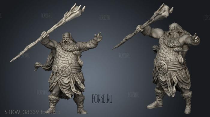 Lone Heroes III Druid stl model for CNC