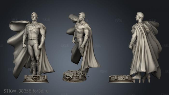 man Statue One Cape stl model for CNC