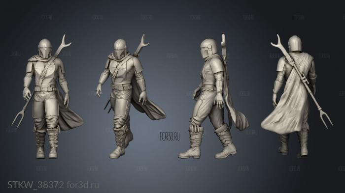 Mandalorian 3d stl модель для ЧПУ