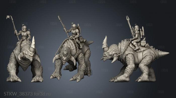 Mandalorian Mercenary Beast Rider Proxy stl model for CNC