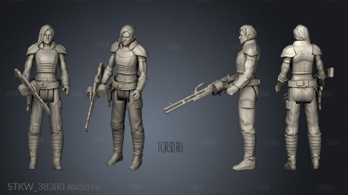 Mando Figs DESERT OCTOPUS star wars cara dune stl model for CNC