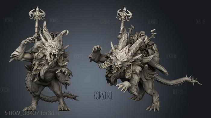 Manticore mage stl model for CNC