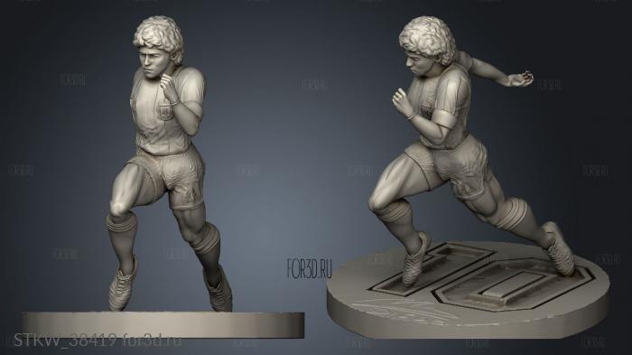 Maradona classic stl model for CNC