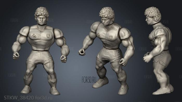 Maradona MOTU stl model for CNC