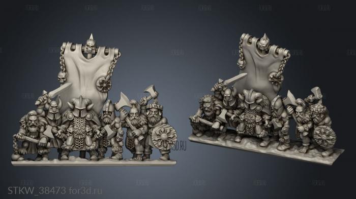 Dark Legion Mace Face Command stl model for CNC