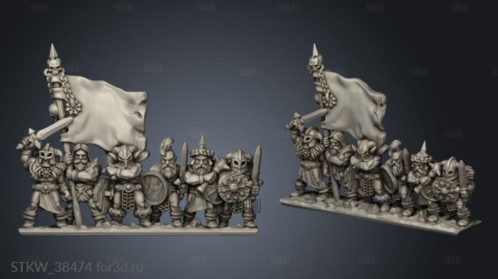 Dark Legion Mace Face Command stl model for CNC