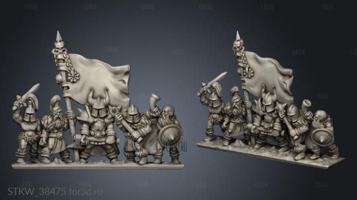 Dark Legion Mace Face Command stl model for CNC