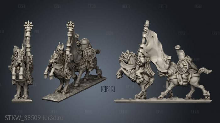 Marauding Horsemen stl model for CNC