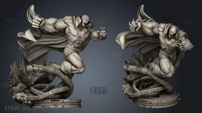 Martian Manhunter Sculpture stl model for CNC