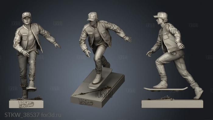 Marty Mcfly Figure stl model for CNC