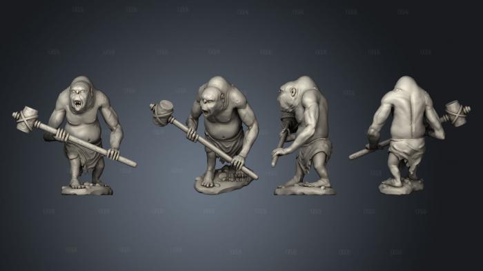 BSG Miniatures The Troll HQ 2 troll V 1 stl model for CNC