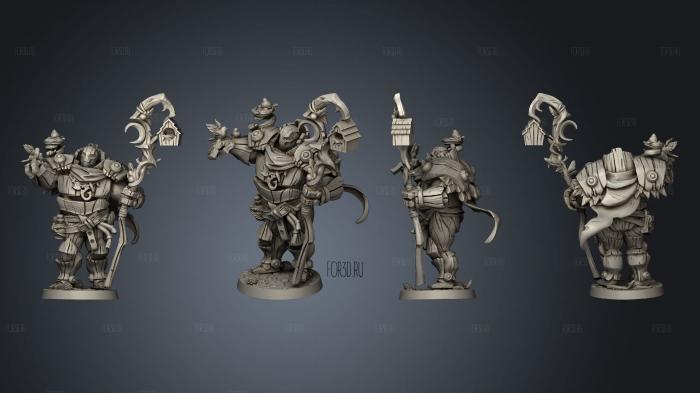 BTB Warfarget Druid stl model for CNC