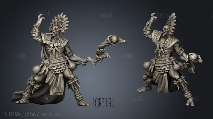 Masks Eztli Ikal Shaman stl model for CNC