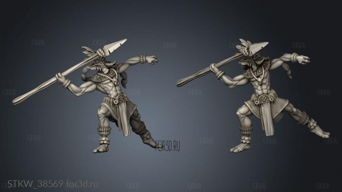 Masks Izel Ranged Warrior stl model for CNC