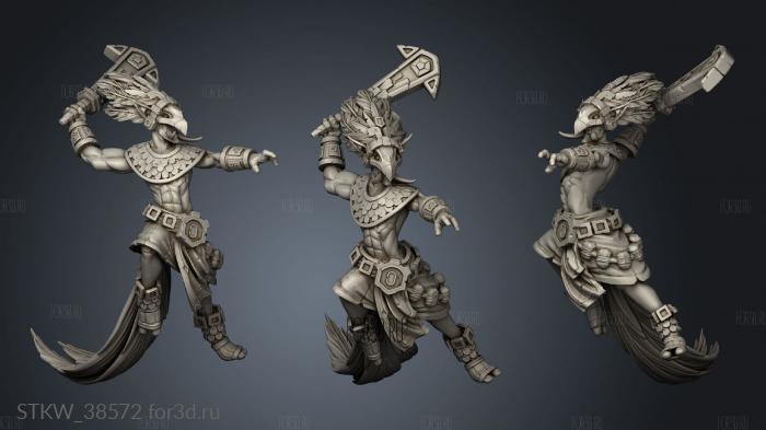 Masks Kabil Melee Warrior stl model for CNC