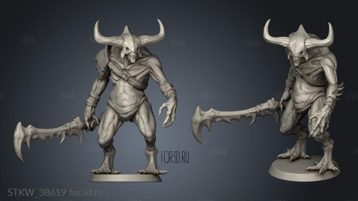 Marauder Demon Marauder Sword Horn stl model for CNC