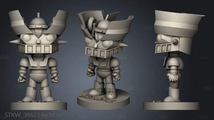 Mazinger Funko FAT POLS stl model for CNC