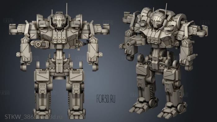 Mech Atlas stl model for CNC