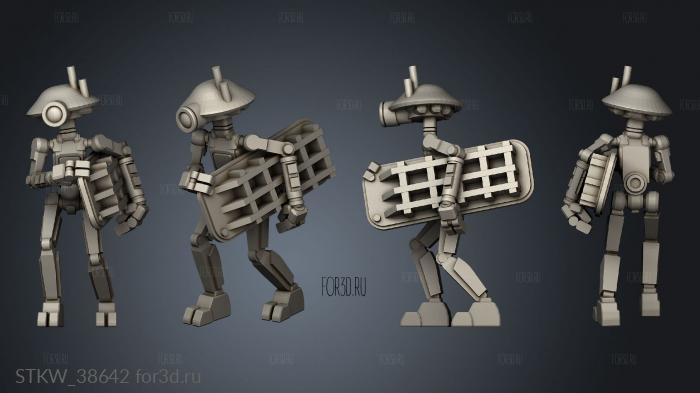 Mechano drones stl model for CNC