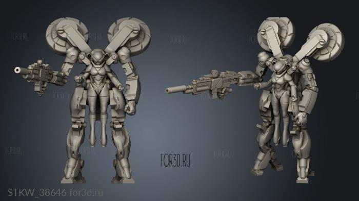 mechave mbpt cb priscilla almeda mecha 3d stl модель для ЧПУ