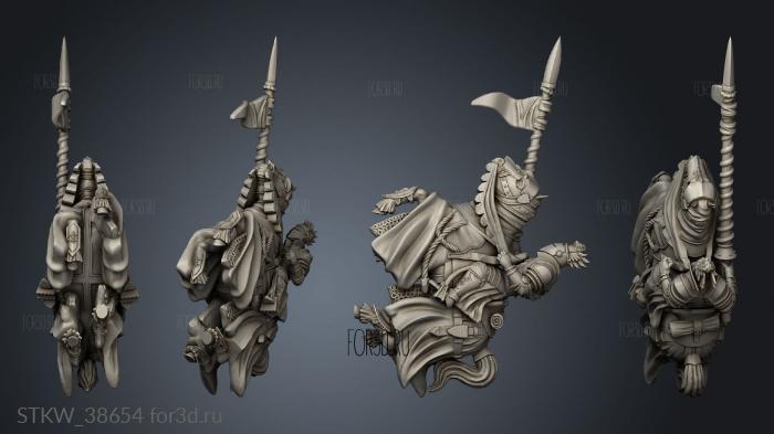 MEDIEVAL HEAVY CAVALRY stl model for CNC