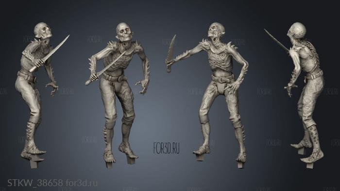 Medieval Hell Spawn spawn zombie stl model for CNC