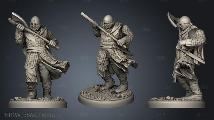 Medieval Knight axe 3d stl модель для ЧПУ