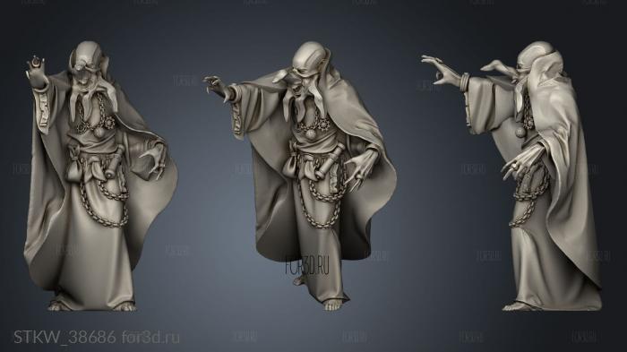 Dungeon Dweller Classics Mind Flayer stl model for CNC