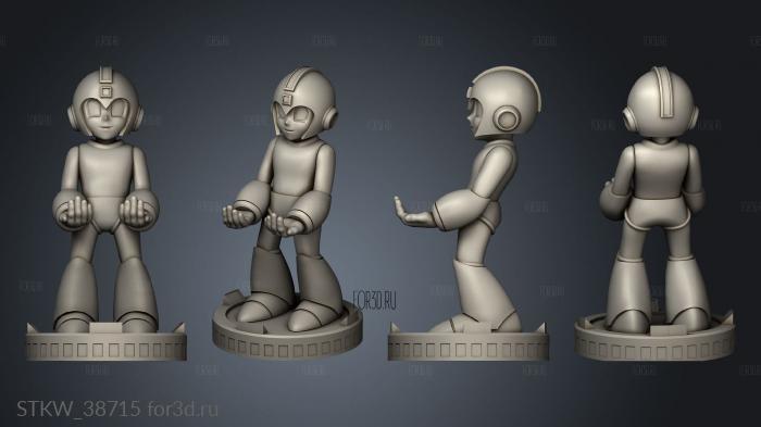 megaman stl model for CNC