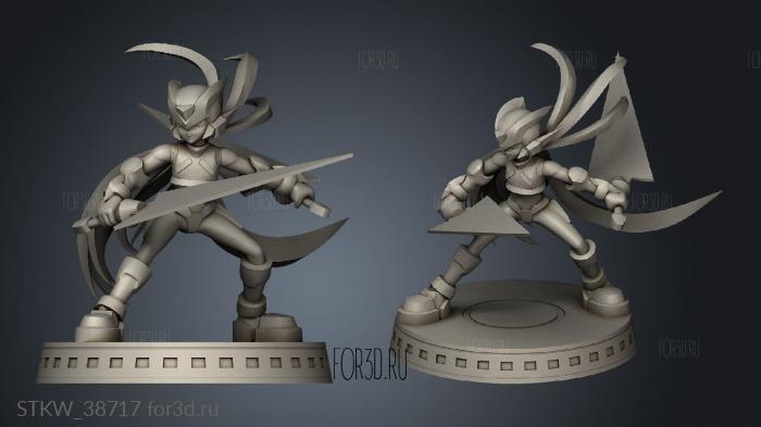 Megaman Zero stl model for CNC