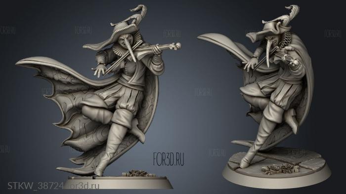 Melankior Dance Death Minstrel stl model for CNC