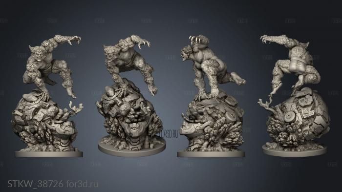 MEN BEAST explosion 3d stl модель для ЧПУ