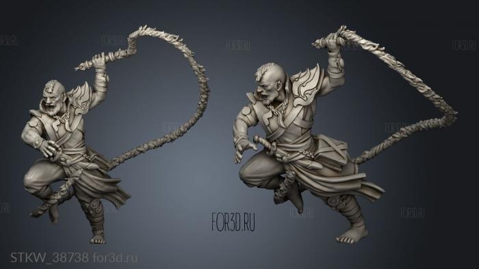 Mercenaries Ryu Firemonk Fire Mage Whip 3d stl модель для ЧПУ