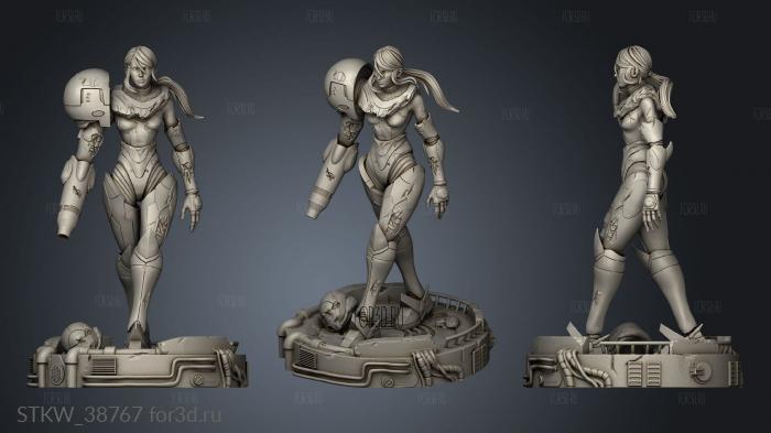 Metroid Dread Samus Aran NSFW stl model for CNC