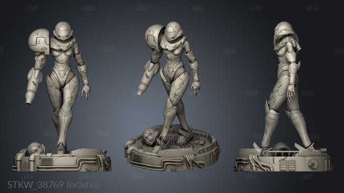 Metroid Dread Samus Aran NSFW helmet 3d stl модель для ЧПУ