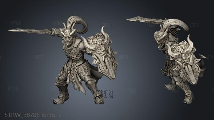 Sword Shield Daemon Mask 3d stl модель для ЧПУ