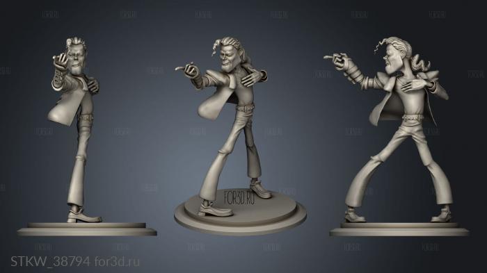 Michael Jackson Cartoon Btomaniax stl model for CNC