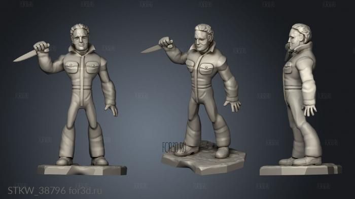 Michael Myers stl model for CNC