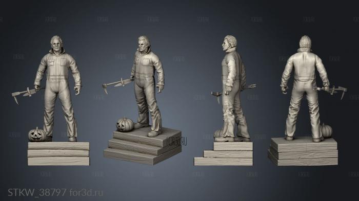 Michael Myers stl model for CNC