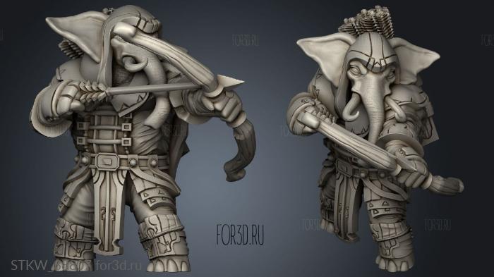 Classes Loxodon ranger sups stl model for CNC