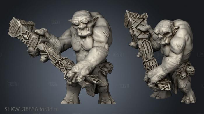 Mines Maznar Core Mountain Troll stl model for CNC